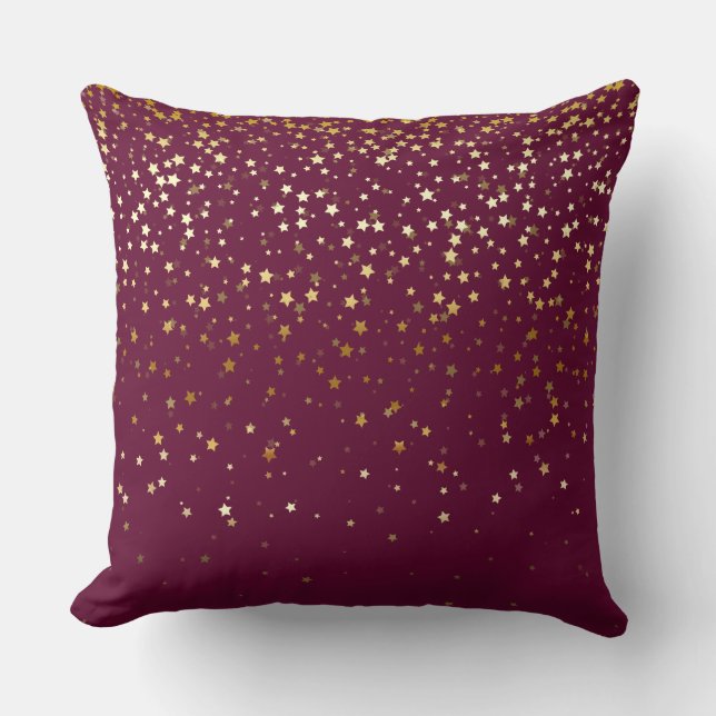 Oreiller carré Petite Étoiles Dorées Intérieur - V (Recto)