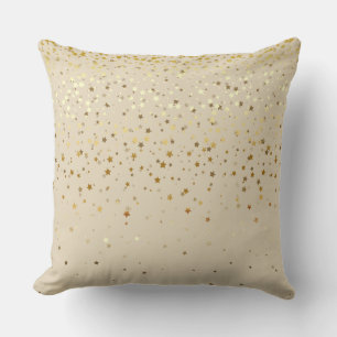 Oreiller carré Petites Étoiles Dorées Intérieur-Be