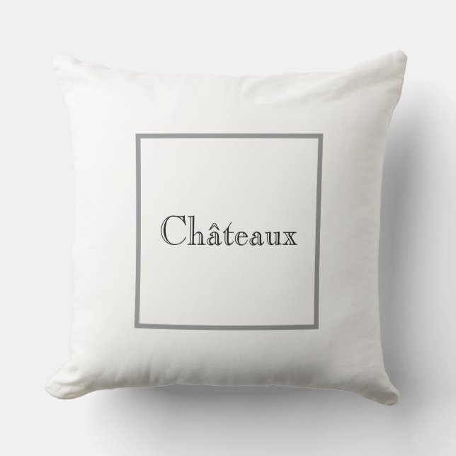 Oreiller Châteaux de Style Français (Recto)
