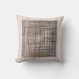 Oreiller chic à accent géométrique