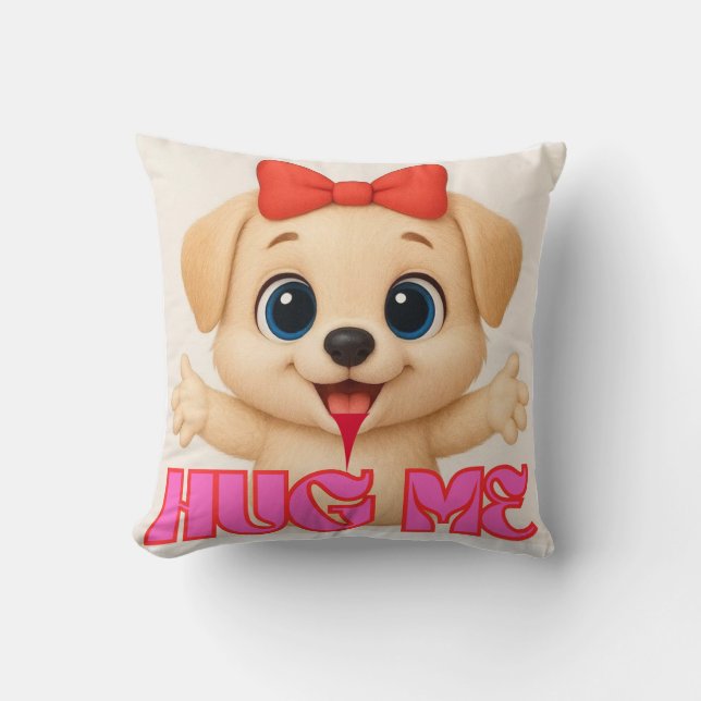 Oreiller Chiot Adorable – Maison de Chien de Dessi (Recto)