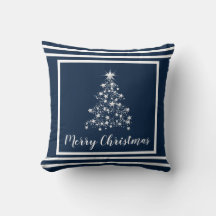 oreiller Christmas Blue