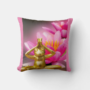 Oreiller Citation BuddhaToday V3 Grenouille Fleuri
