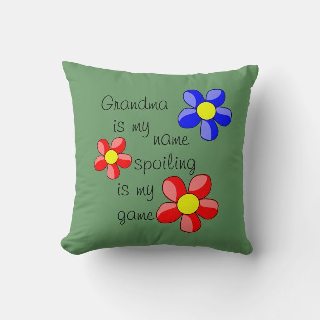 Oreiller citation grands-parents / petits-enfants  (Recto)