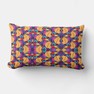 Oreiller coloré avec un motif kaléidoscopique 