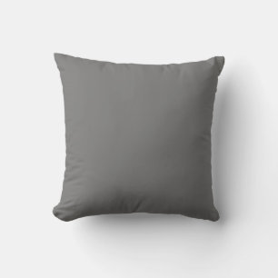 Oreiller couleur gris uni
