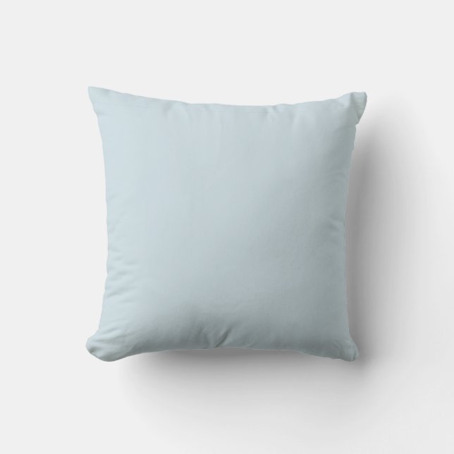 Oreiller couleur unie bleu poudre (Recto)