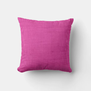 Oreiller couleur unie rose fuchsia