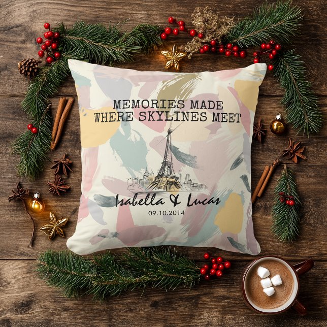 Oreiller Couple Personnalisé avec Vue sur Ciel Pas (Créateur téléchargé)