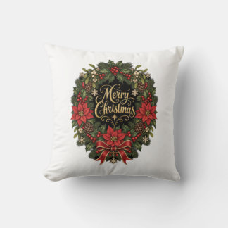 Oreiller Couronne de Noël Cadeau Élégant pour Elle