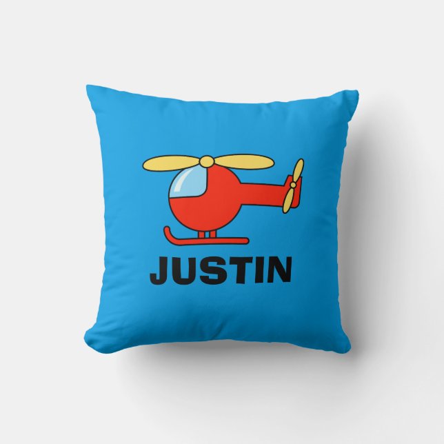 Oreiller coussin d'hélicoptère jouet chambre d'enf (Recto)