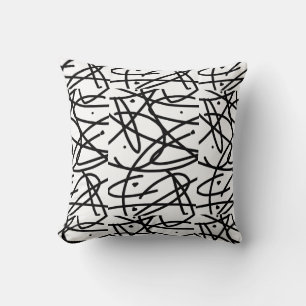 Oreiller Coussin Motif d'Art Abstrait Minimaliste