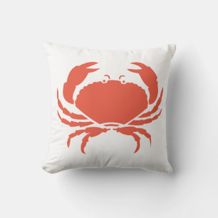 oreiller CRABE BLANC corail