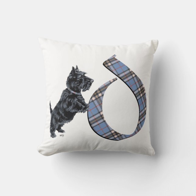 Oreiller D Monogramme Terrier Écossais (Recto)