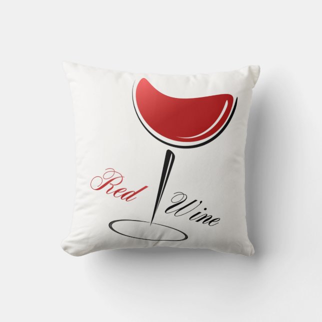 Oreiller d'accent - Vin rouge (Recto)