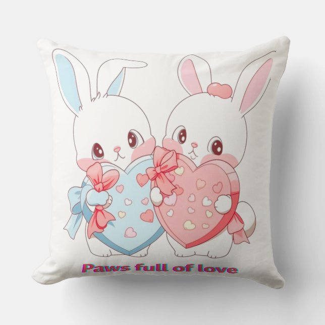 Oreiller d'art de chat mignon pour nurserie, chamb (Recto)