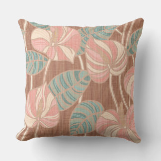 Oreiller d'art tropical