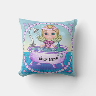 Oreiller de bain de Sirène joyeuse