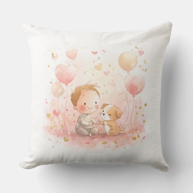 Oreiller de bébé personnalisé pour la Saint-Valent (Recto)