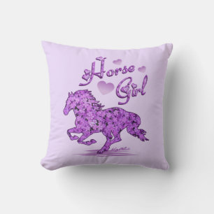 Oreiller de cheval pour petite fille