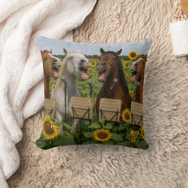 Oreiller de chevaux chantants amusants ! (Couverture)