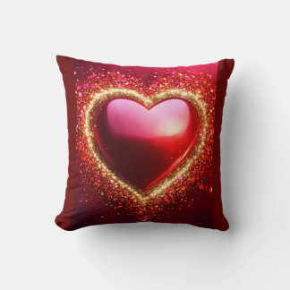 Oreiller de coeur rouge Dreamy