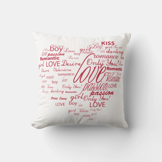 Oreiller de coeur Valentine (Recto)