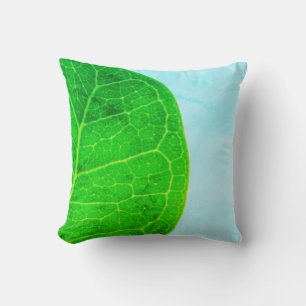 Oreiller de Coussin de Feuille Verte de Figue Sauv