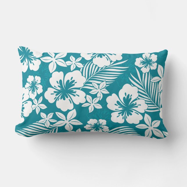 Oreiller de décoration à motif tropical (Recto)