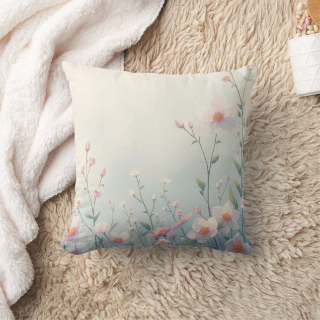 Oreiller de décoration de jardin de fleurs sauvage (Couverture)
