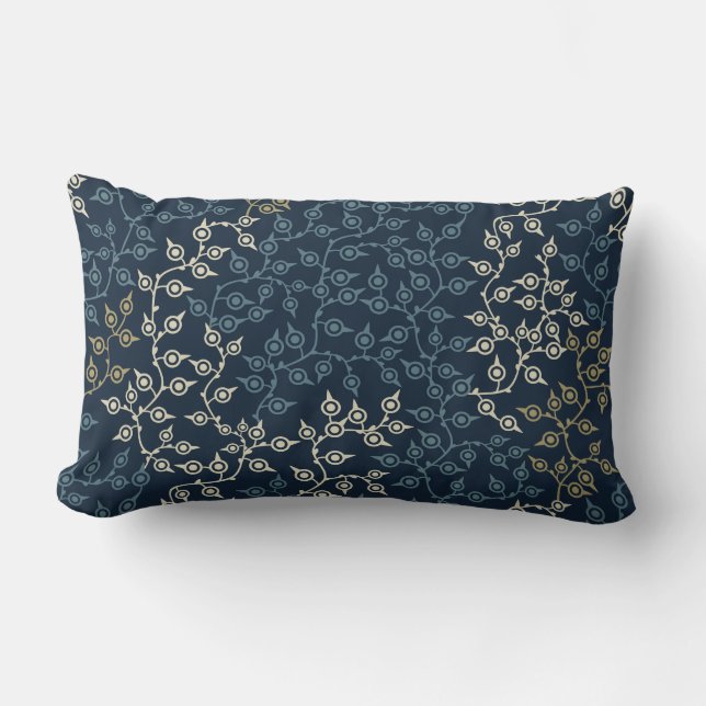 Oreiller de designer Navy Blue (Recto)