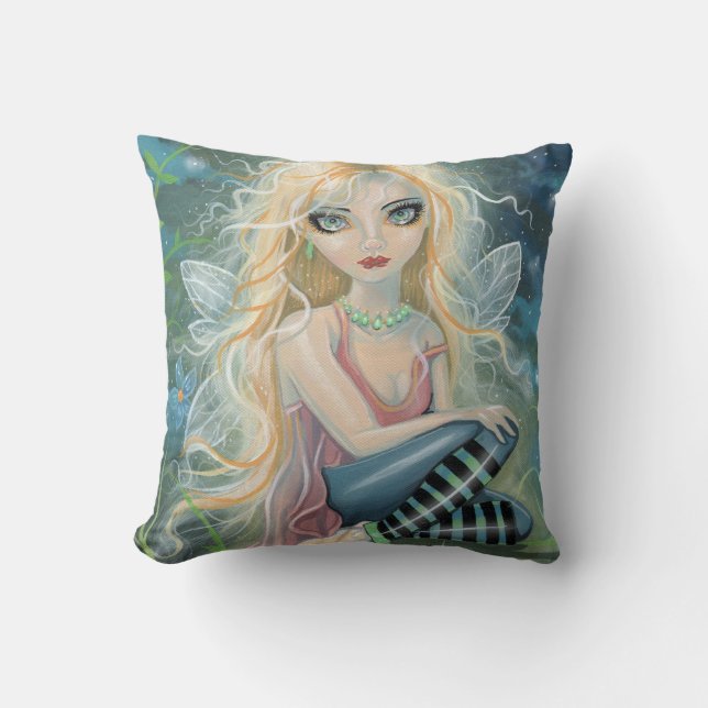 Oreiller de fantaisie de fée blonde mignonne (Recto)
