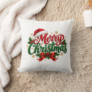 Oreiller de fête de Noël joyeux