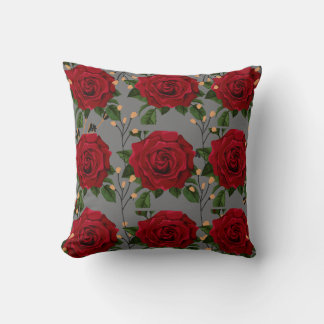 oreiller de fleurs de rose