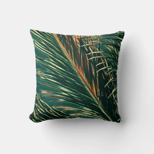 Oreiller de jet avec feuille de palmier génial