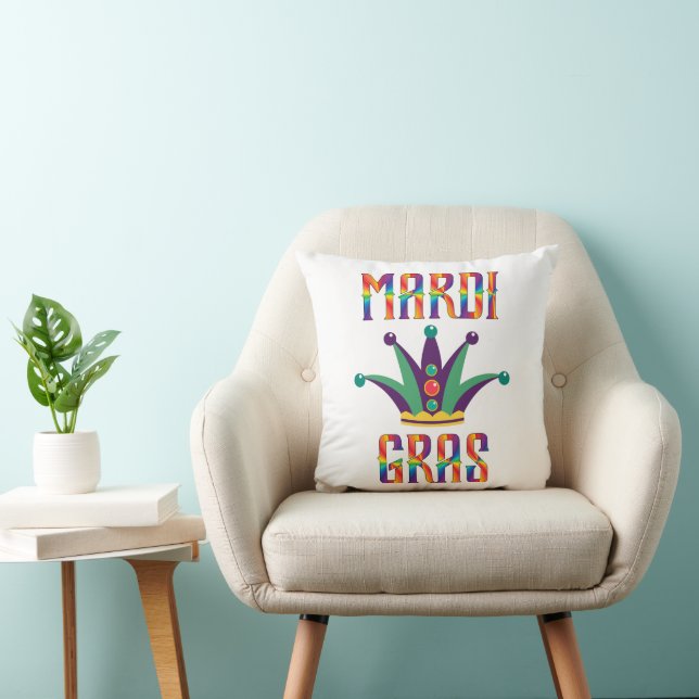 Oreiller de jet de Mardi Gras (Chaise)
