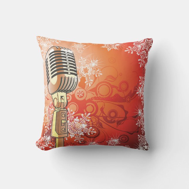 Oreiller de jet de microphone magnifique (Recto)