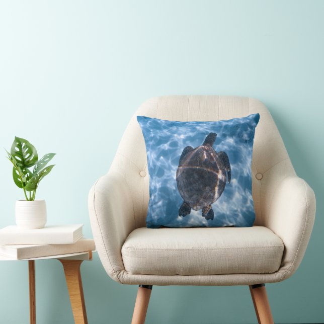 Oreiller de jet de tortue aquatique (Chaise)