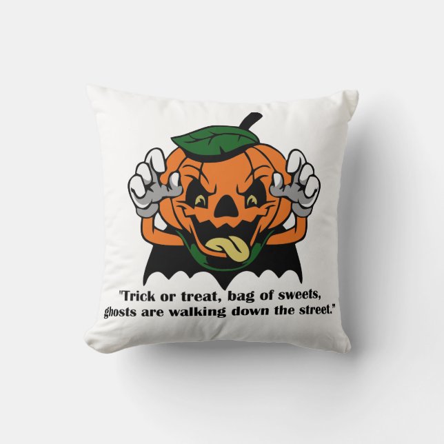 Oreiller de jet Halloween (Recto)