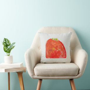 Oreiller de jet moderne Scandi Tomate Eucalyptus S