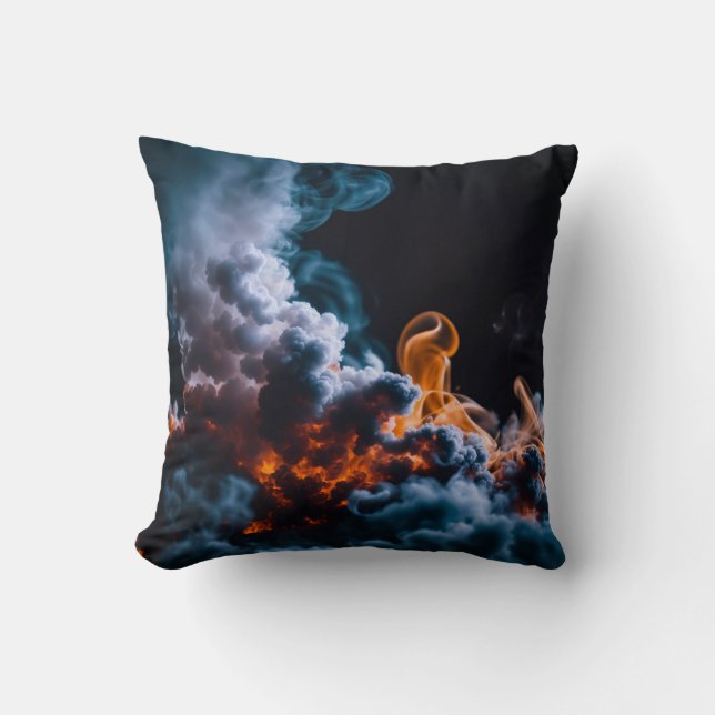 Oreiller de jet Phoenix Fire | Art Déco de flamme  (Recto)