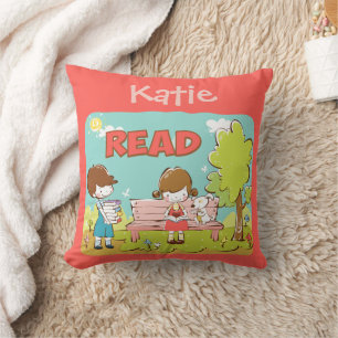 Oreiller de jet pour enfant à lire