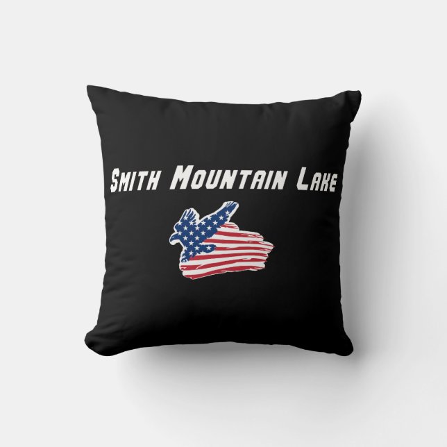 Oreiller de jet Smith Mountain Lake Virginie aigle (Recto)