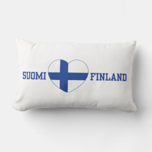 oreiller de jetage personnalisé SUOMI FINLAND