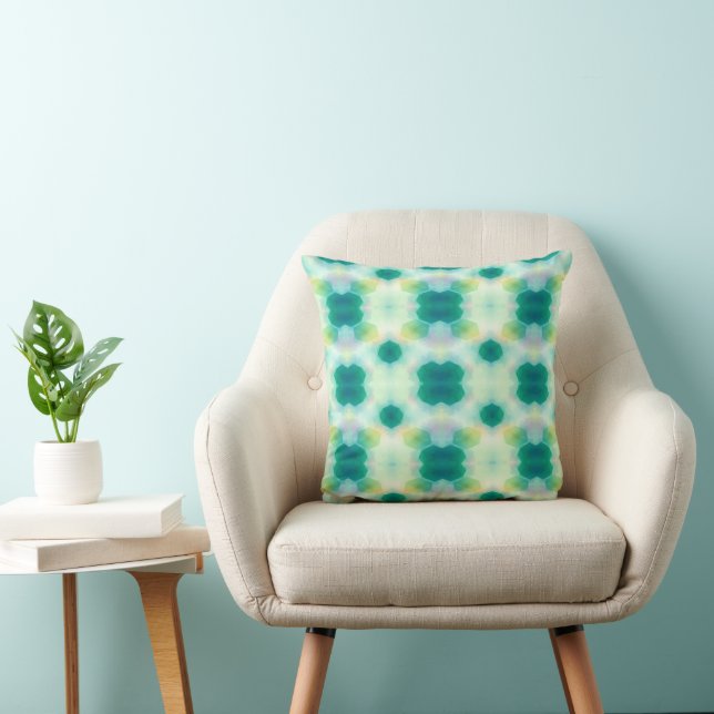 Oreiller de jeté d'accent géométrique vert sauge d (Chaise)