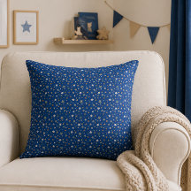 Oreiller de jeté pour nurserie étoile bleue
