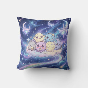 Oreiller de la galaxie des amis de la lune mignons