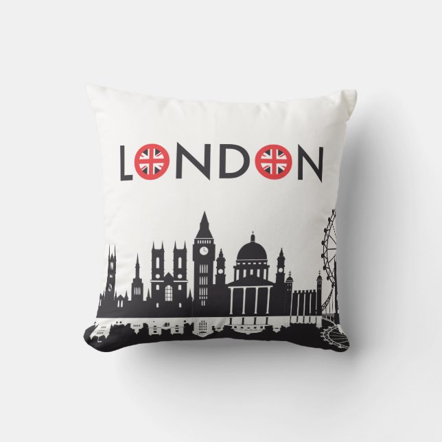 Oreiller de la ligne d'horizon de Londres (Recto)
