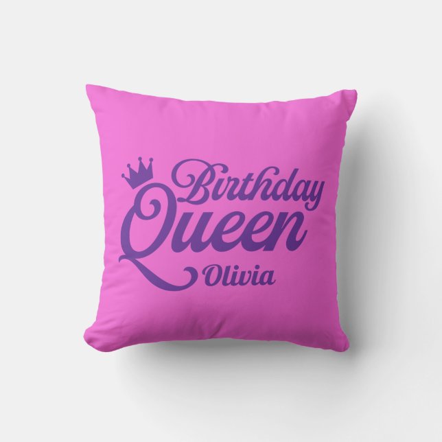 Oreiller de la Reine d'anniversaire (Recto)