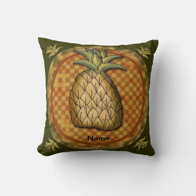Oreiller de lancer ananas (Recto)